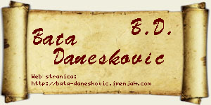 Bata Danesković vizit kartica